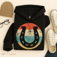 Horseshoe Retro Style Lucky Pullover Hoodie thumb 4