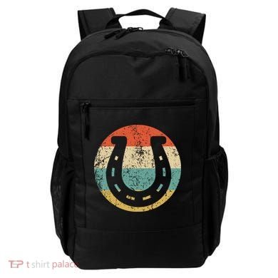 Horseshoe Retro Style Lucky Pullover Backpack
