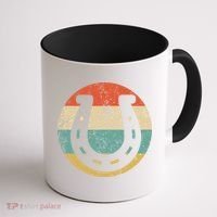 Horseshoe Retro Style Lucky Pullover Coffee Mug thumb 1