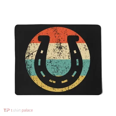 Horseshoe Retro Style Lucky Pullover Mousepad