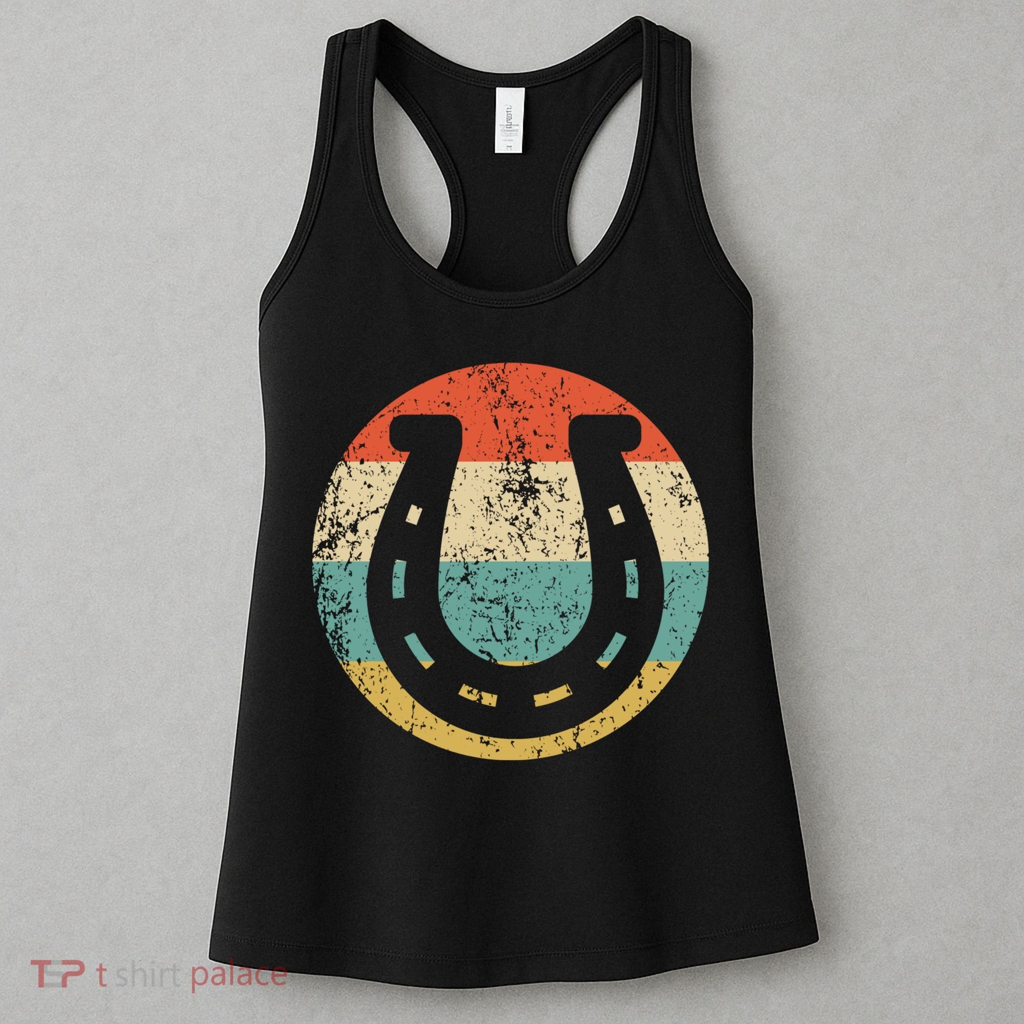Horseshoe Retro Style Lucky Pullover Women's Tank Top