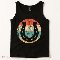 Horseshoe Retro Style Lucky Pullover Tank Top thumb 2