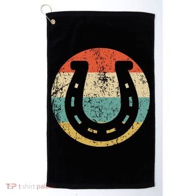 Horseshoe Retro Style Lucky Pullover Golf Towel