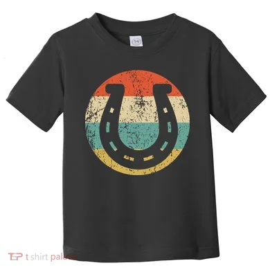 Horseshoe Retro Style Lucky Pullover Toddler T-Shirt