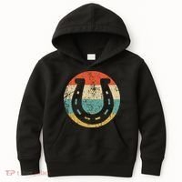 Horseshoe Retro Style Lucky Pullover Kids Hoodie thumb 0