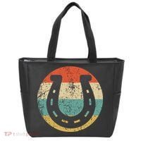 Horseshoe Retro Style Lucky Pullover Tote Bag thumb 0