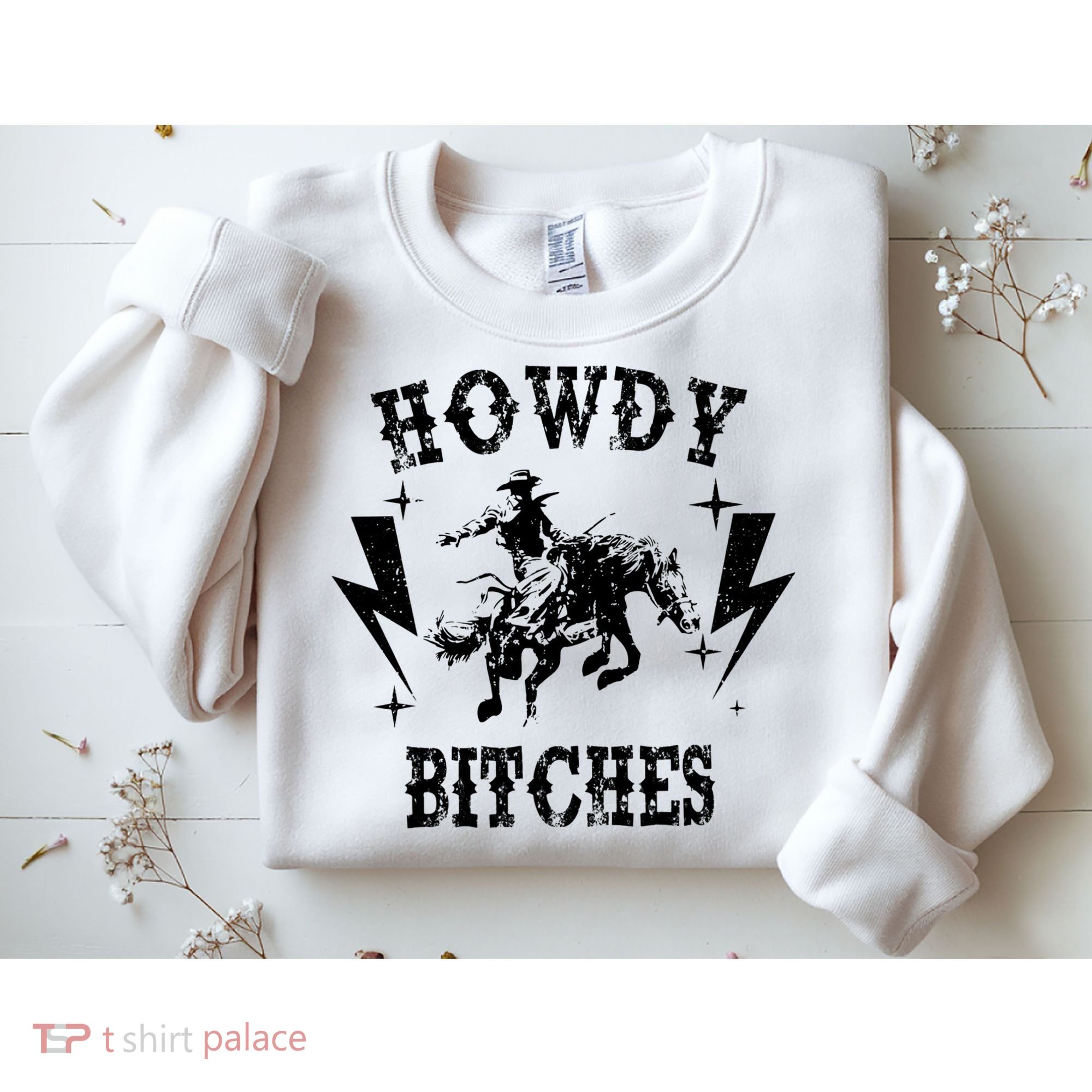 Howdy Rodeo 's Western Country Nashville Cow Sweatshirt