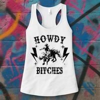 Howdy Rodeo 's Western Country Nashville Cow Women's Tank Top thumb 3