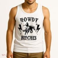 Howdy Rodeo 's Western Country Nashville Cow Tank Top thumb 3