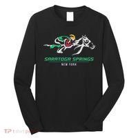 Horse Racing Satatoga Springs Upstate New York Long Sleeve Shirt thumb 0