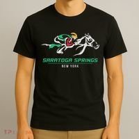 Horse Racing Satatoga Springs Upstate New York T-Shirt thumb 3