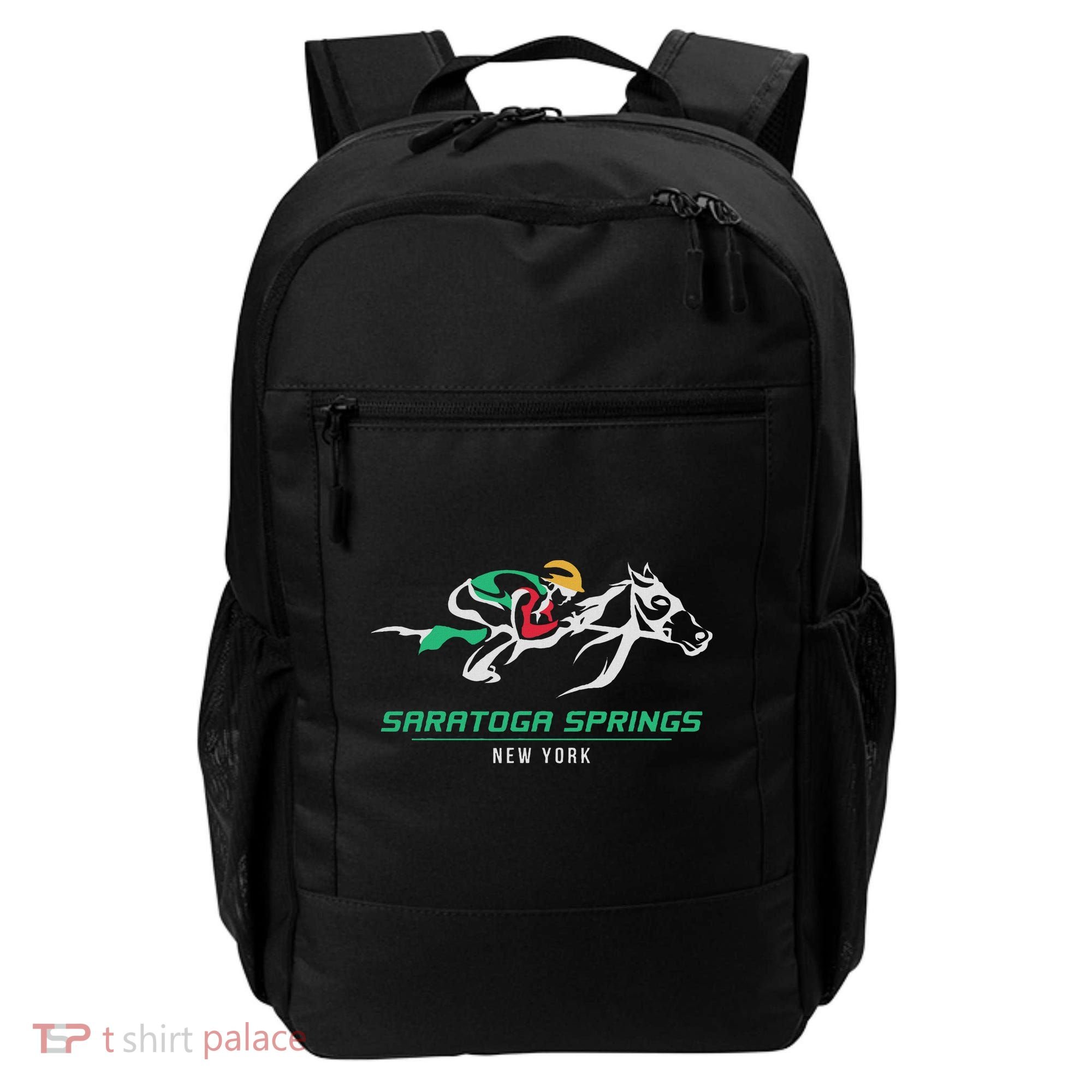 Horse Racing Satatoga Springs Upstate New York Backpack