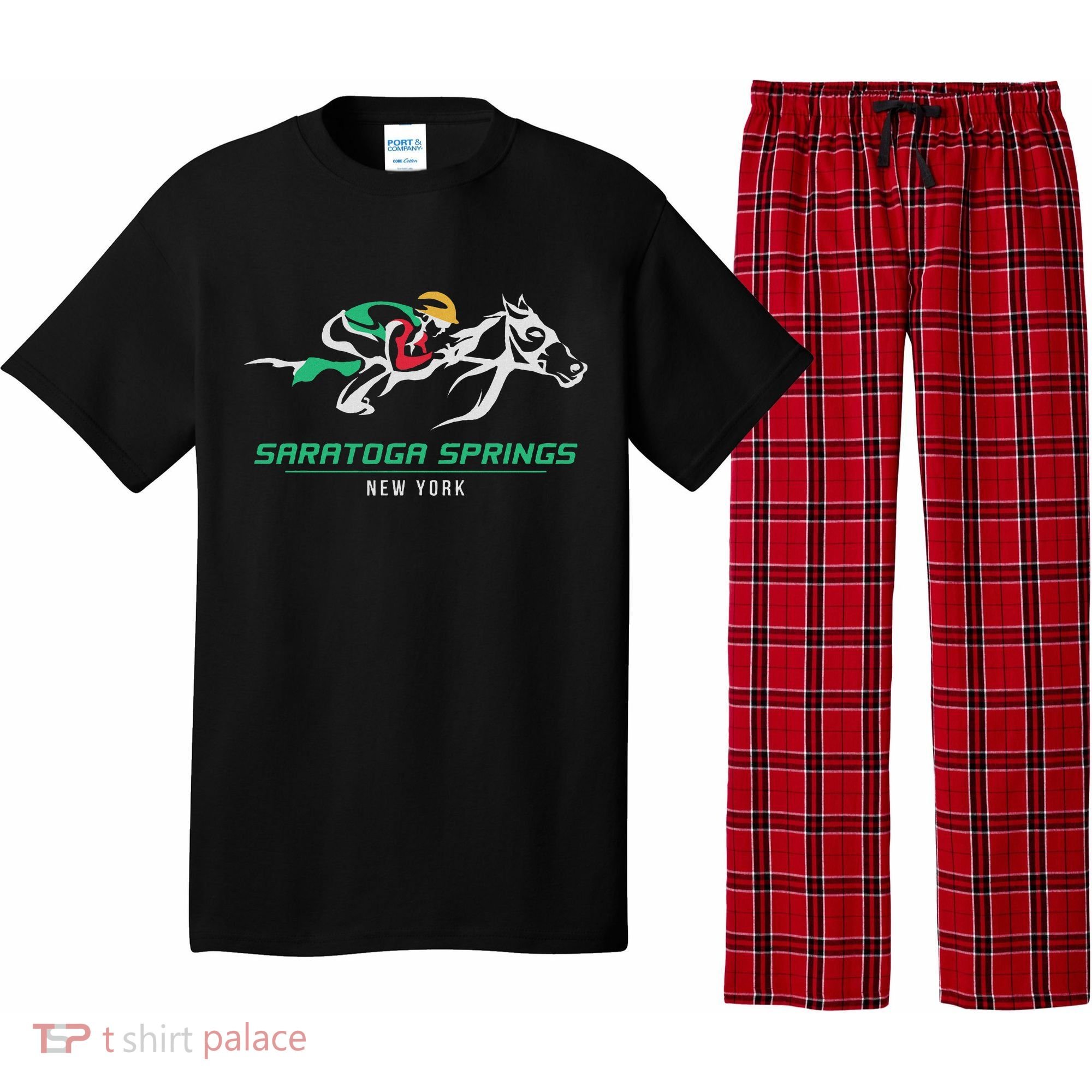 Horse Racing Satatoga Springs Upstate New York Pajama Set