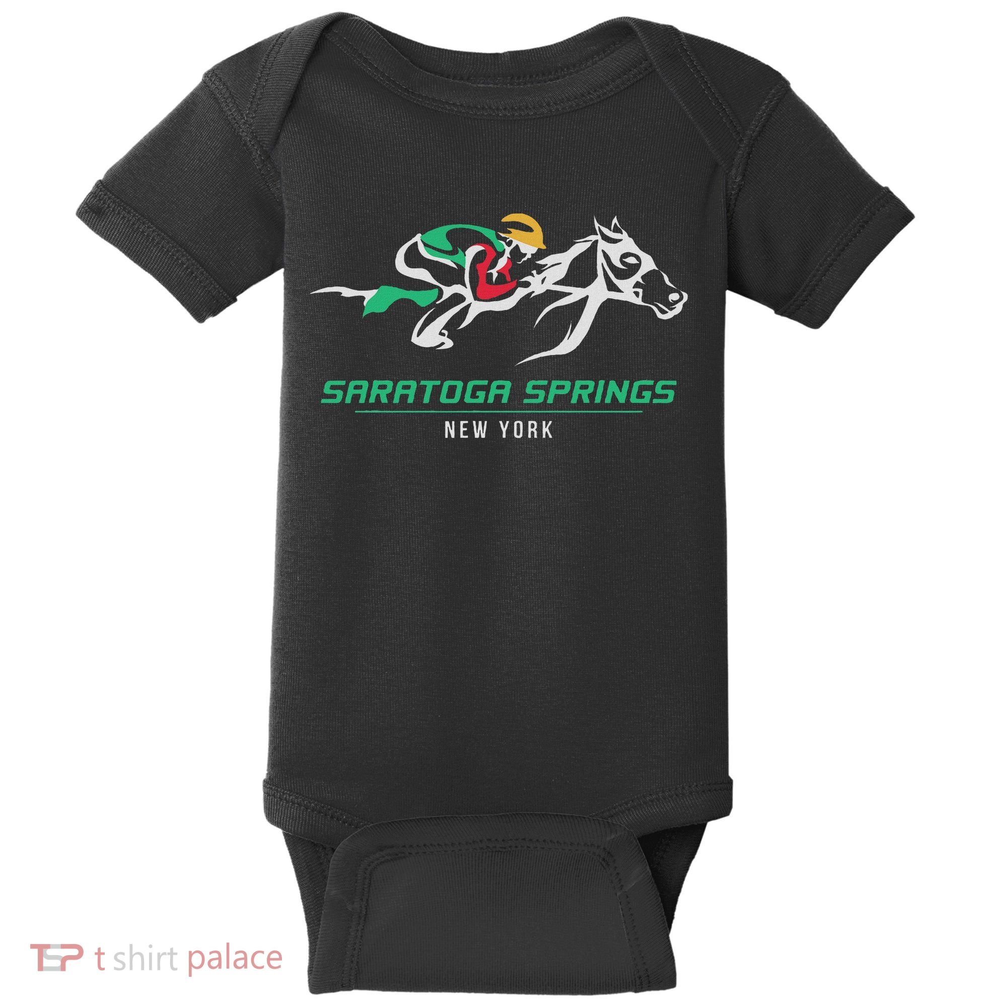 Horse Racing Satatoga Springs Upstate New York Baby Bodysuit