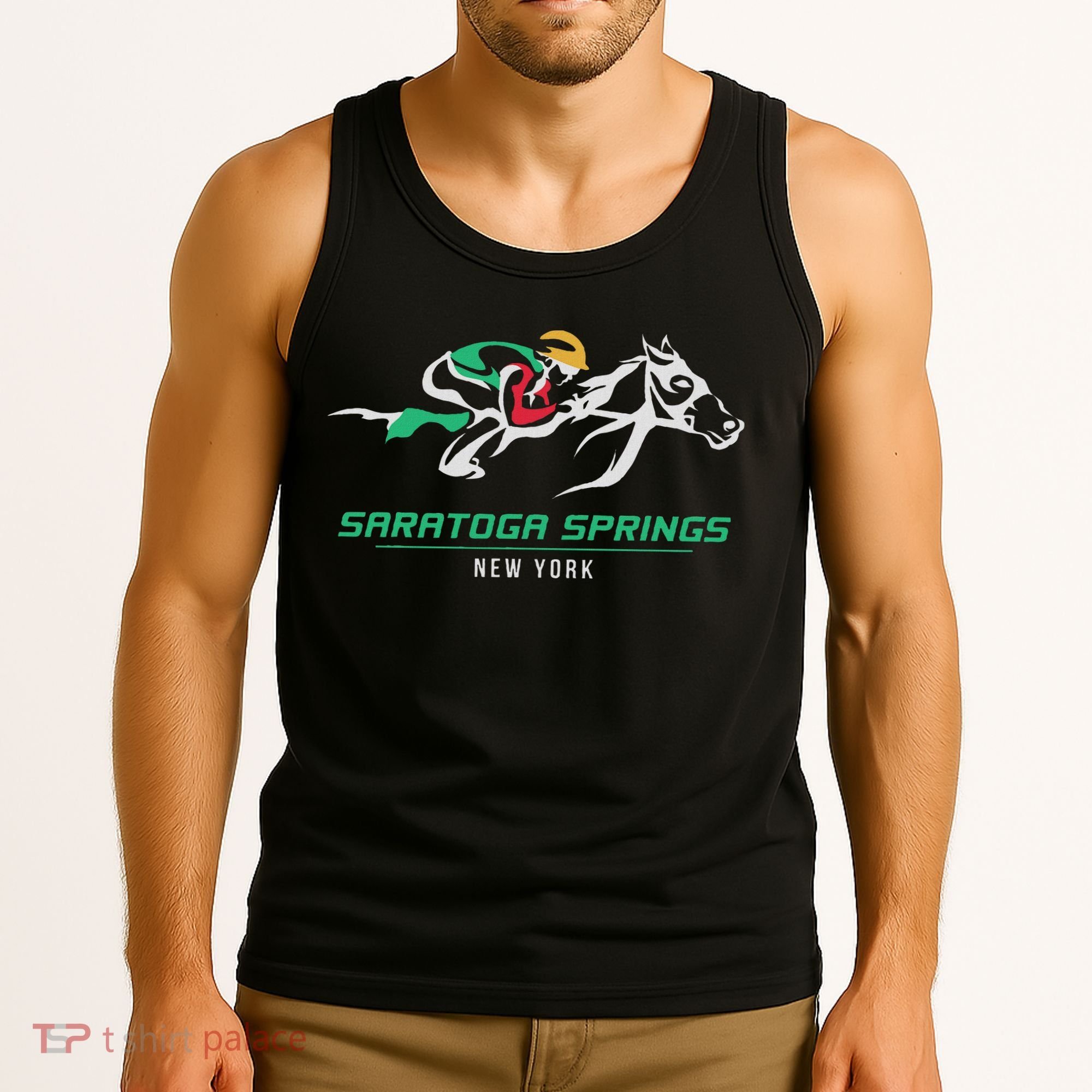 Horse Racing Satatoga Springs Upstate New York Tank Top