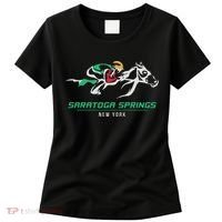 Horse Racing Satatoga Springs Upstate New York Women's T-Shirt thumb 0