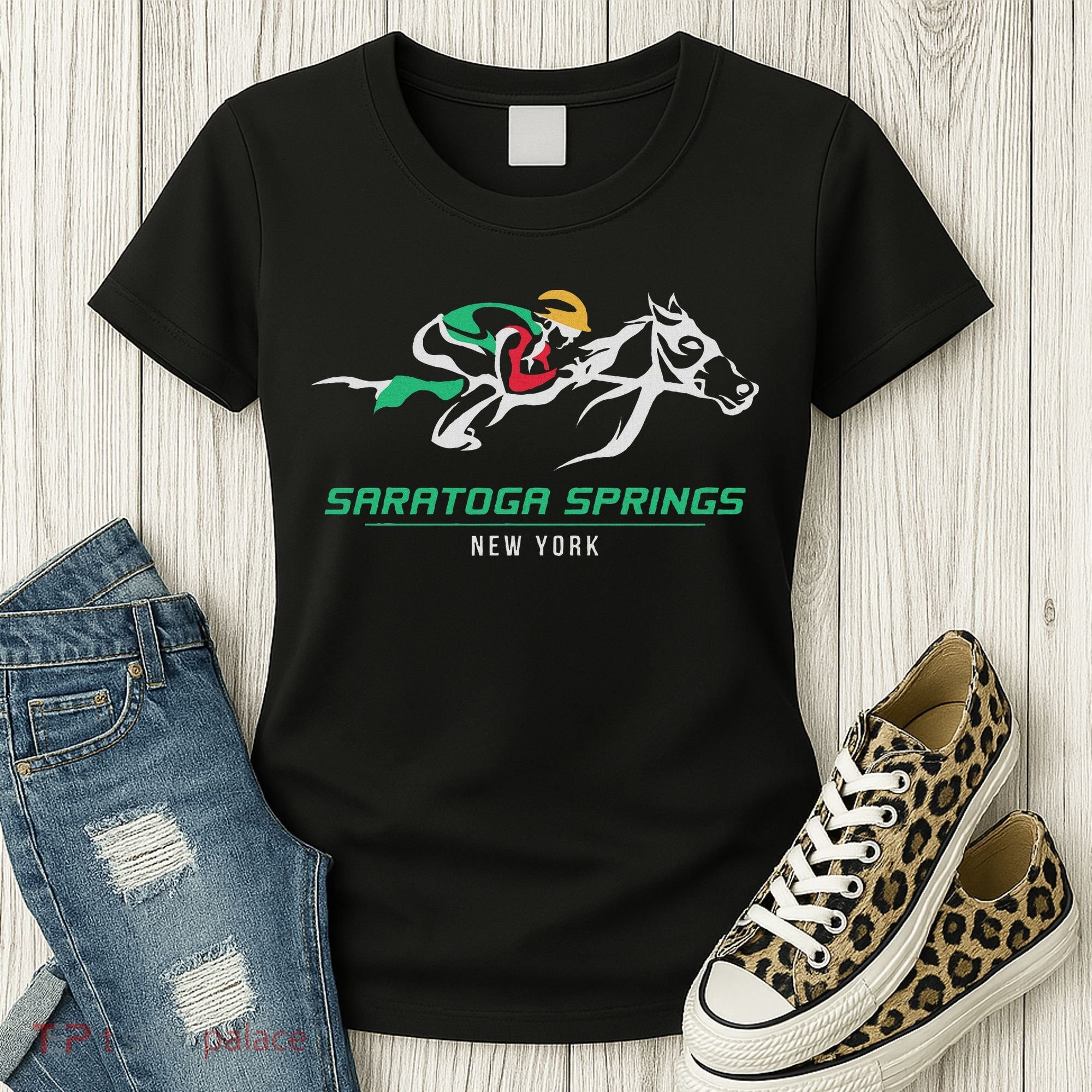Horse Racing Satatoga Springs Upstate New York Women's T-Shirt