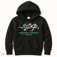 Horse Racing Satatoga Springs Upstate New York Kids Hoodie thumb 0
