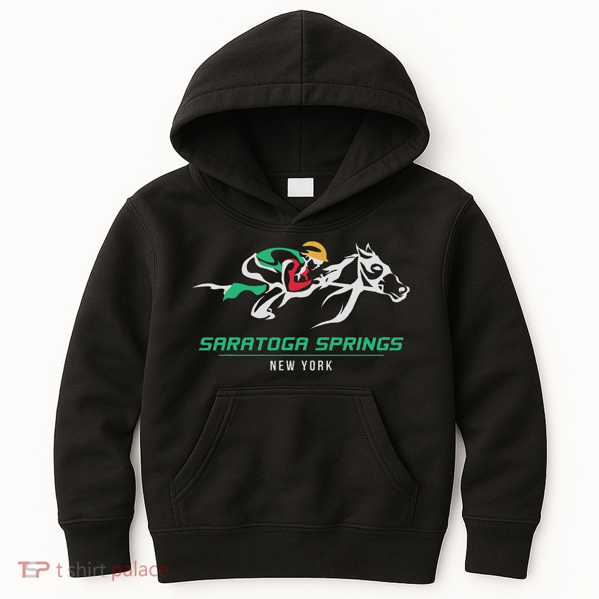 Horse Racing Satatoga Springs Upstate New York Kids Hoodie