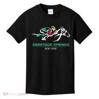 Horse Racing Satatoga Springs Upstate New York Kids T-Shirt thumb 0