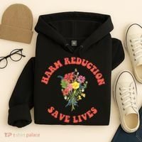 Harm Reduction Save Lives Floral Trending Gift Hoodie thumb 4