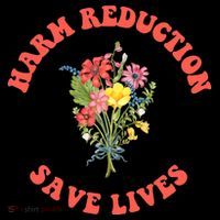 Harm Reduction Save Lives Floral Trending Gift Coaster thumb 2