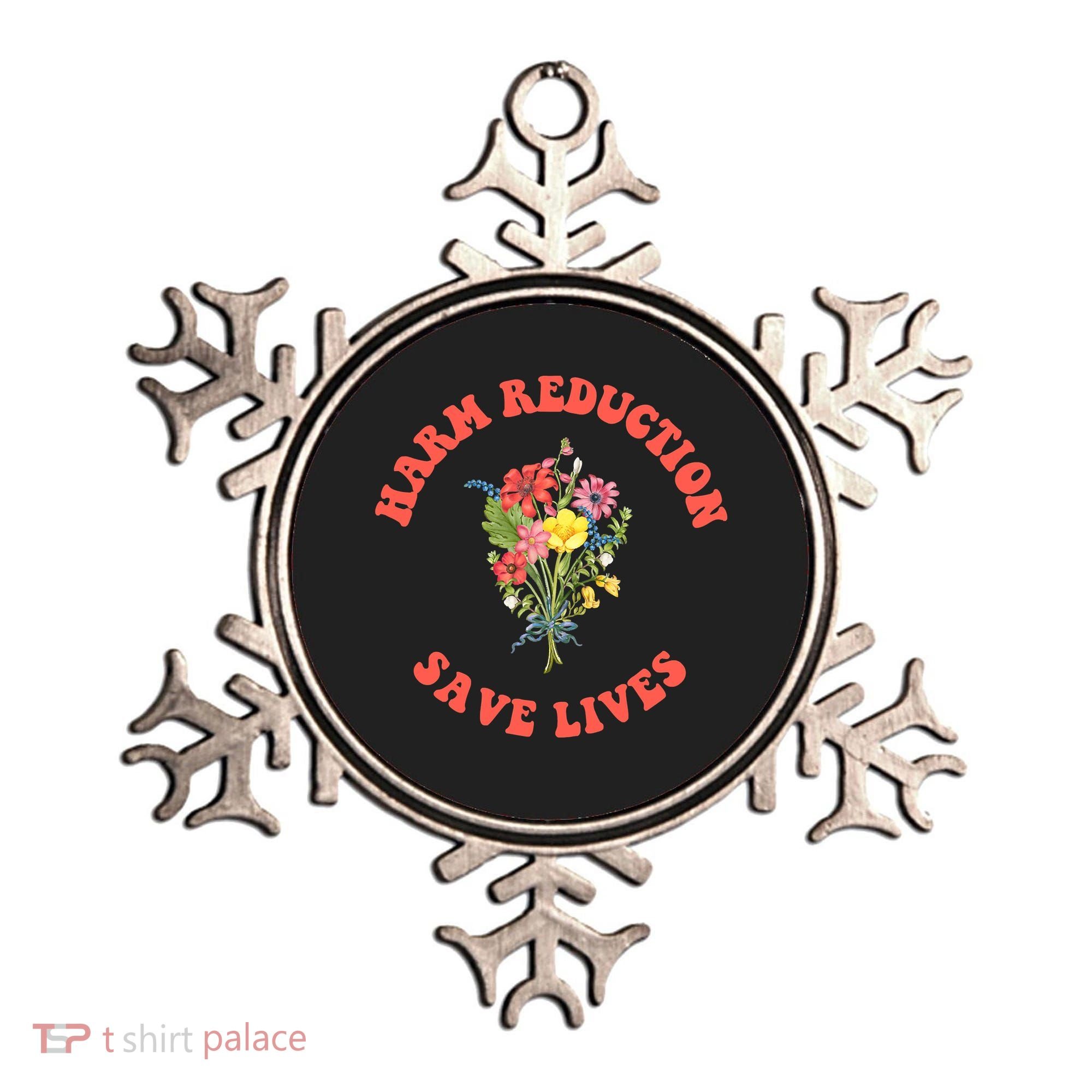 Harm Reduction Save Lives Floral Trending Gift Ornament