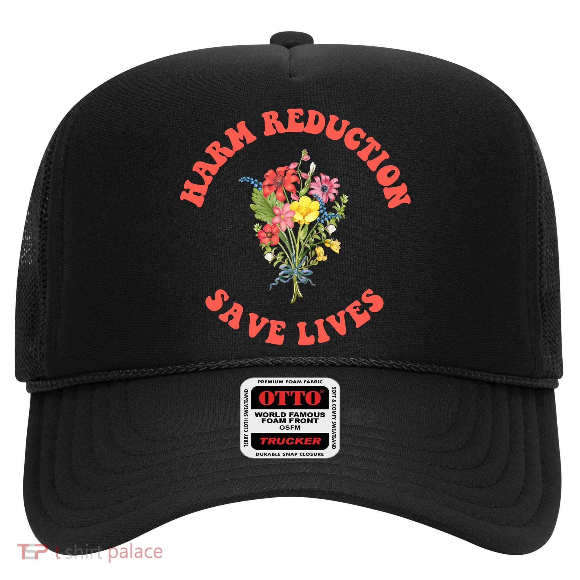 Harm Reduction Save Lives Floral Trending Gift Hat