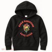 Harm Reduction Save Lives Floral Trending Gift Kids Hoodie thumb 0