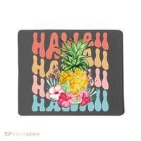 Hawaii Retro Tropical Pineapple Floral Mousepad thumb 0