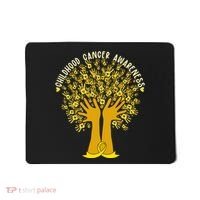Handprint Ribbon Tree Childhood Cancer Awareness Mousepad thumb 0