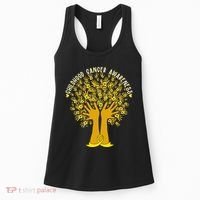 Handprint Ribbon Tree Childhood Cancer Awareness Women's Tank Top thumb 0