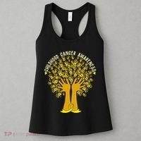 Handprint Ribbon Tree Childhood Cancer Awareness Women's Tank Top thumb 3