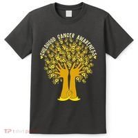 Handprint Ribbon Tree Childhood Cancer Awareness T-Shirt thumb 0