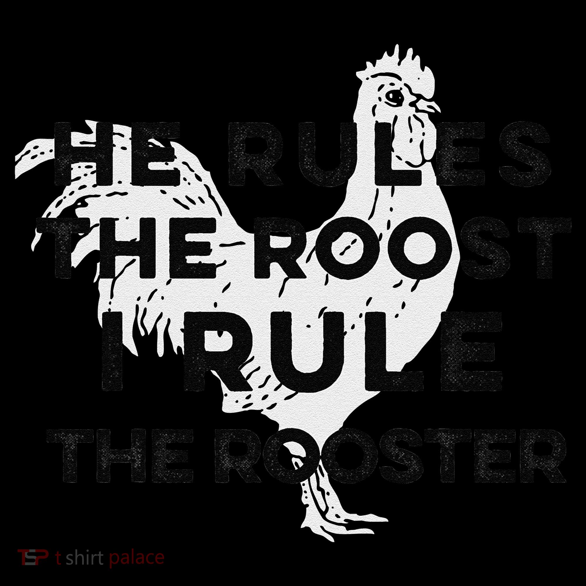 He Rules The Roost I Rule The Rooster Funny Boss Chickens 16oz Travel Tumbler