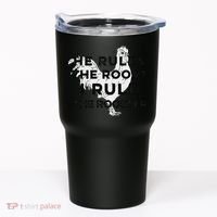He Rules The Roost I Rule The Rooster Funny Boss Chickens Tumbler thumb 0