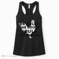 He Rules The Roost I Rule The Rooster Funny Boss Chickens Women's Tank Top thumb 0
