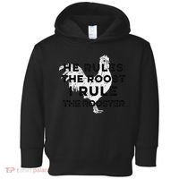 He Rules The Roost I Rule The Rooster Funny Boss Chickens Toddler Hoodie thumb 0