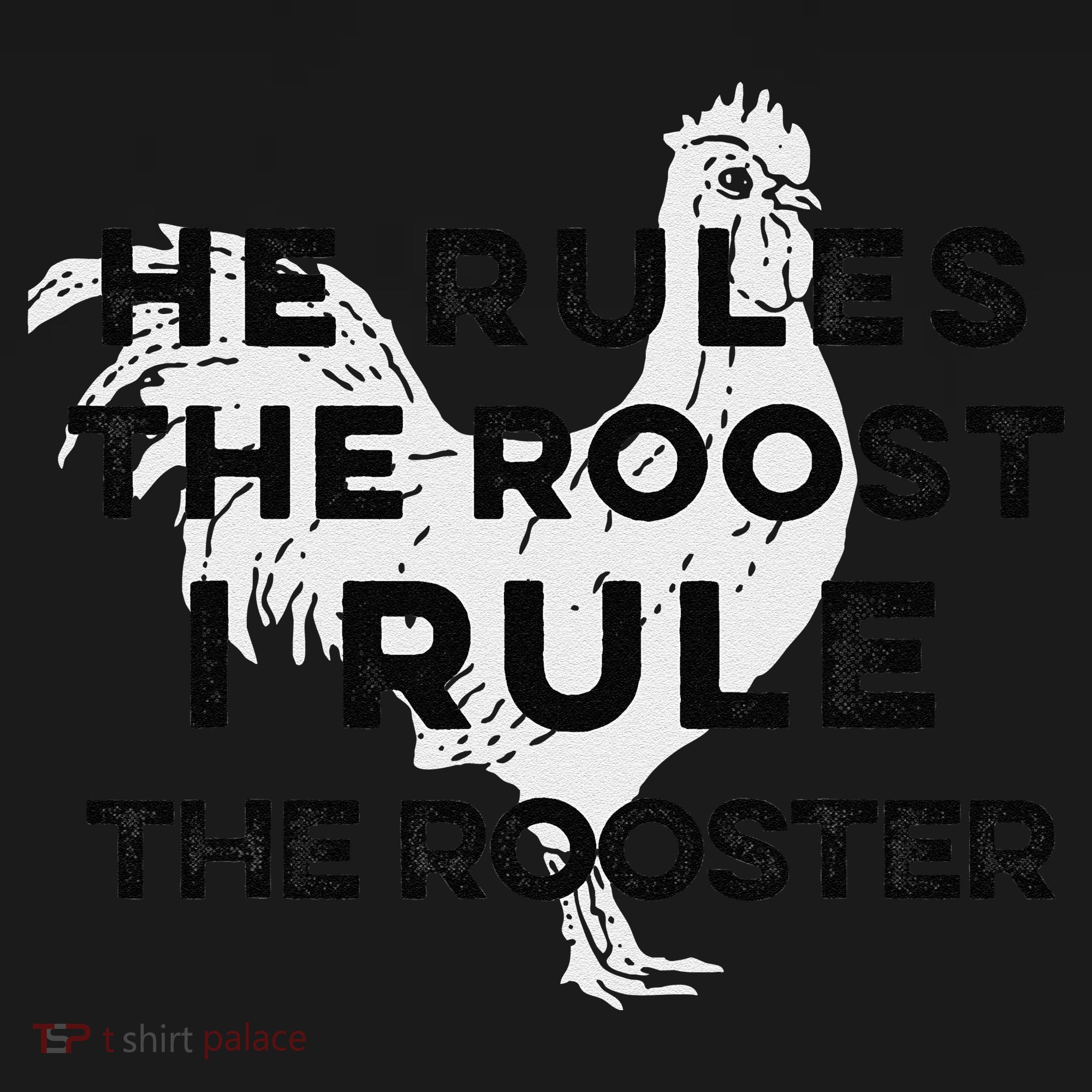 He Rules The Roost I Rule The Rooster Funny Boss Chickens Toddler Hoodie