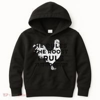 He Rules The Roost I Rule The Rooster Funny Boss Chickens Kids Hoodie thumb 0