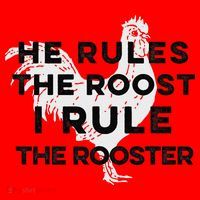 He Rules The Roost I Rule The Rooster Funny Boss Chickens Santa Hat thumb 1