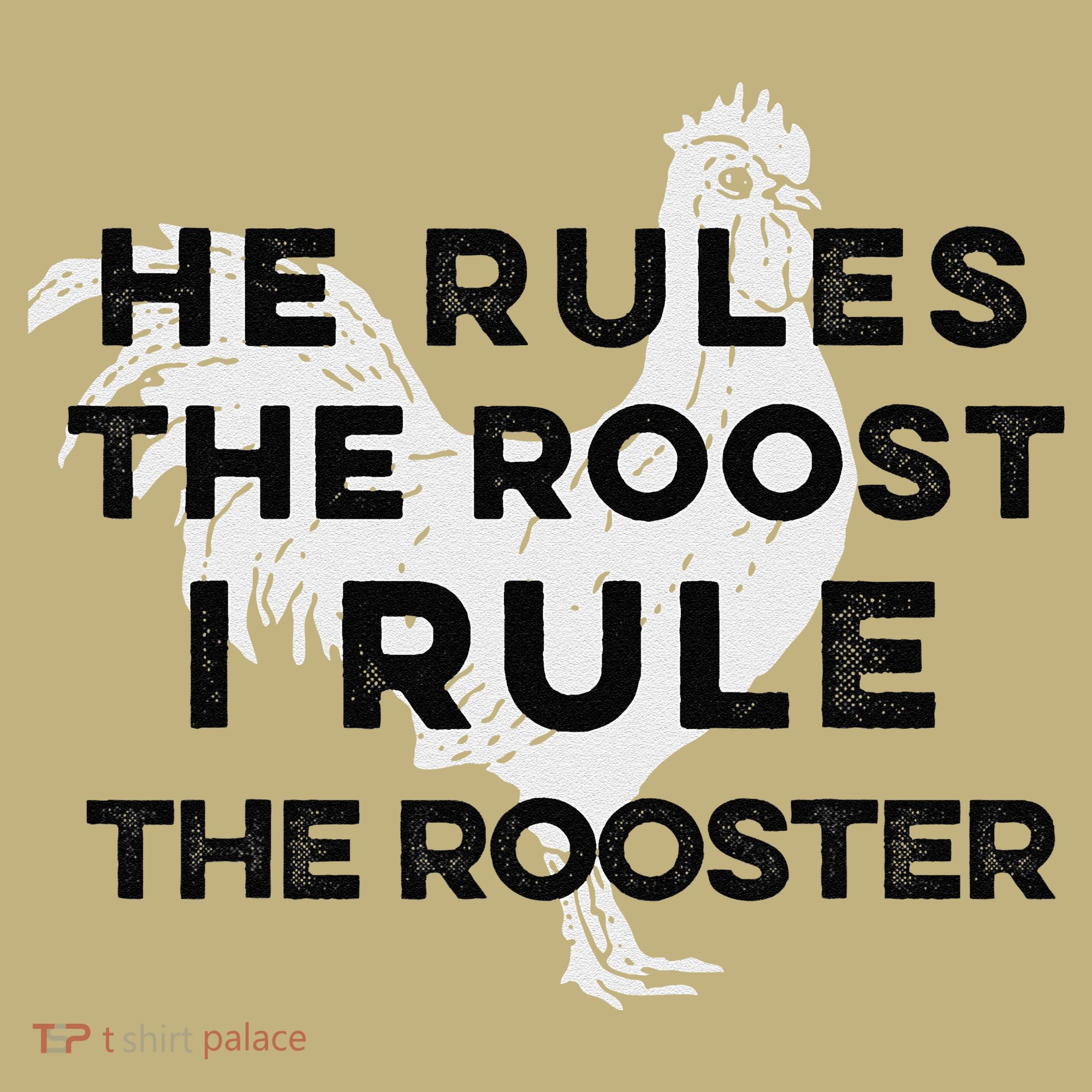 He Rules The Roost I Rule The Rooster Funny Boss Chickens Mousepad