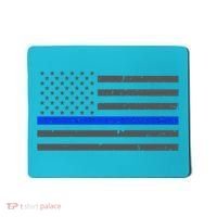 Honor Respect Thin Blue Line Flag Gift Police Gift Mousepad thumb 0