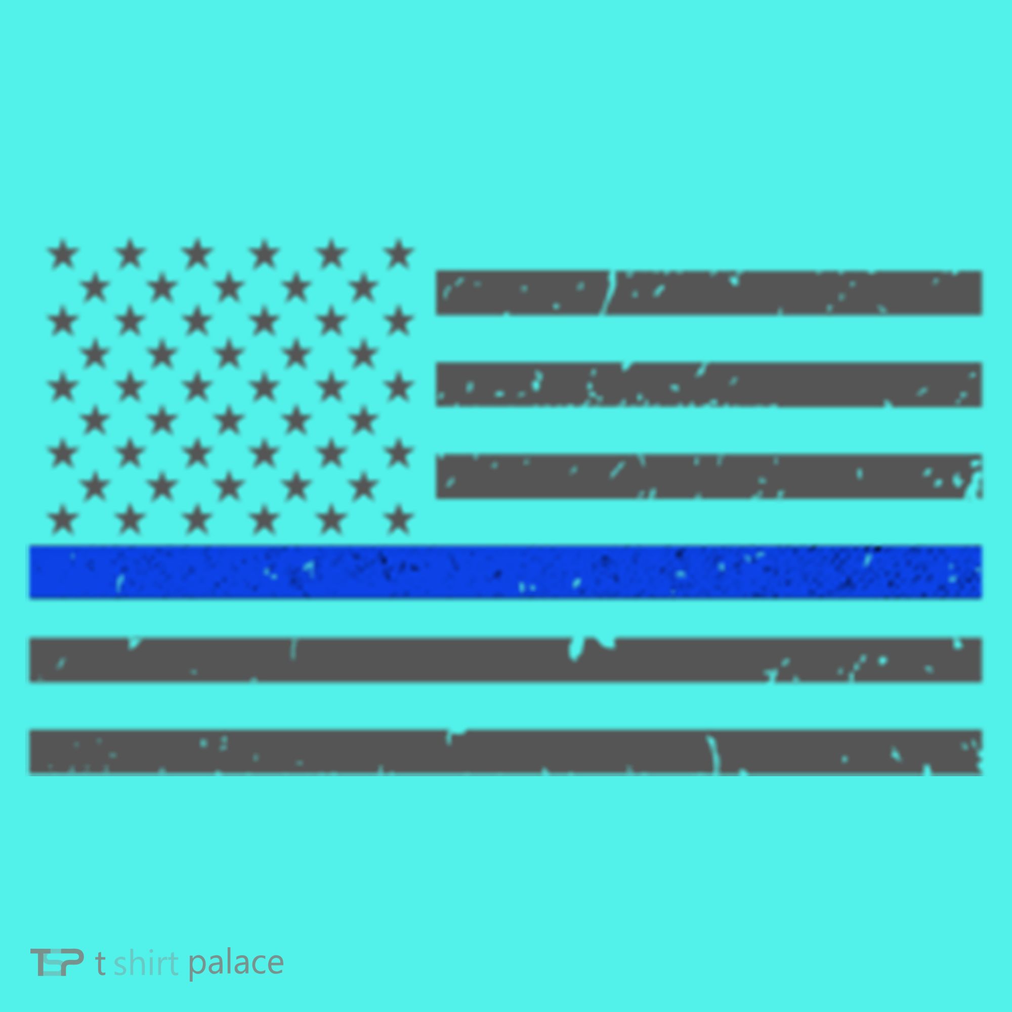 Honor Respect Thin Blue Line Flag Gift Police Gift Mousepad