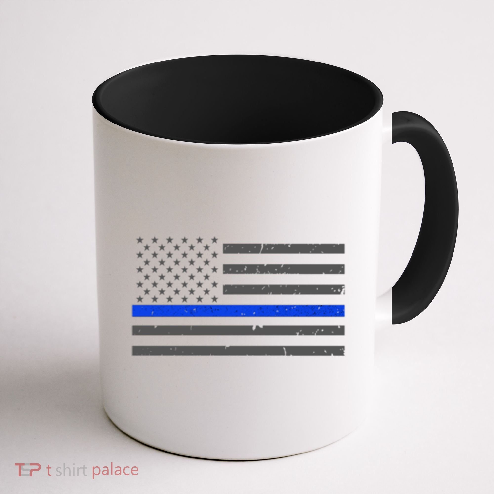Honor Respect Thin Blue Line Flag Gift Police Gift Coffee Mug