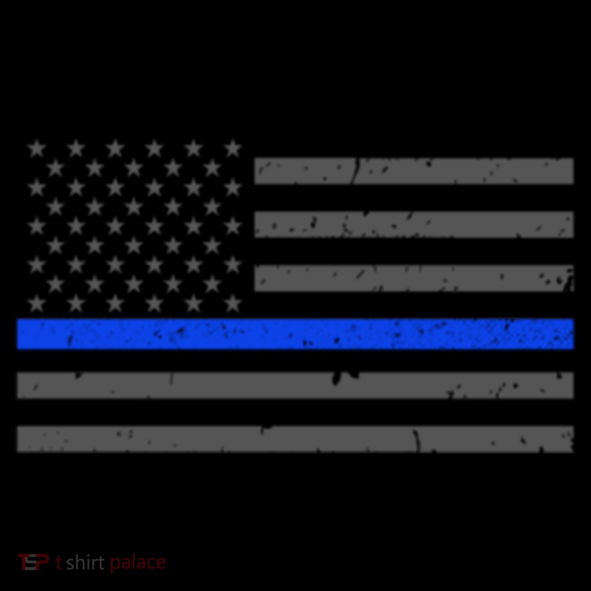 Honor Respect Thin Blue Line Flag Gift Police Gift Coaster