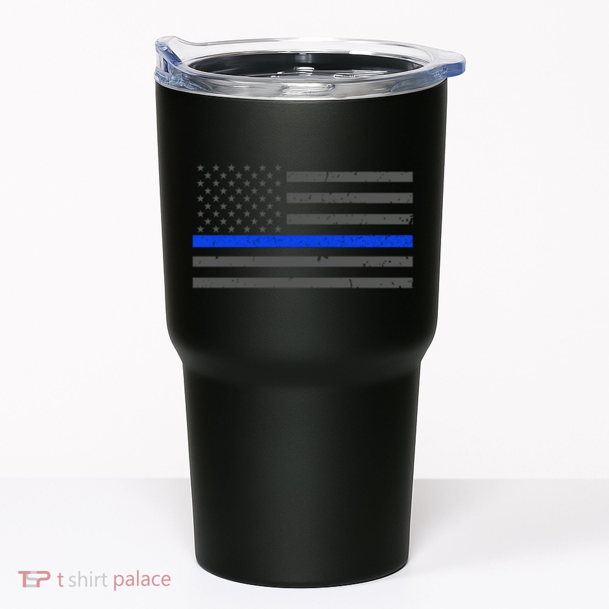 Honor Respect Thin Blue Line Flag Gift Police Gift Tumbler
