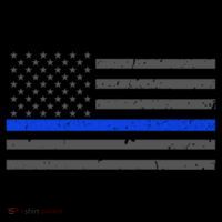 Honor Respect Thin Blue Line Flag Gift Police Gift Ornament thumb 1