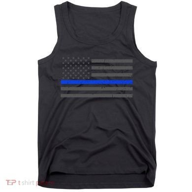 Honor Respect Thin Blue Line Flag Gift Police Gift Tank Top