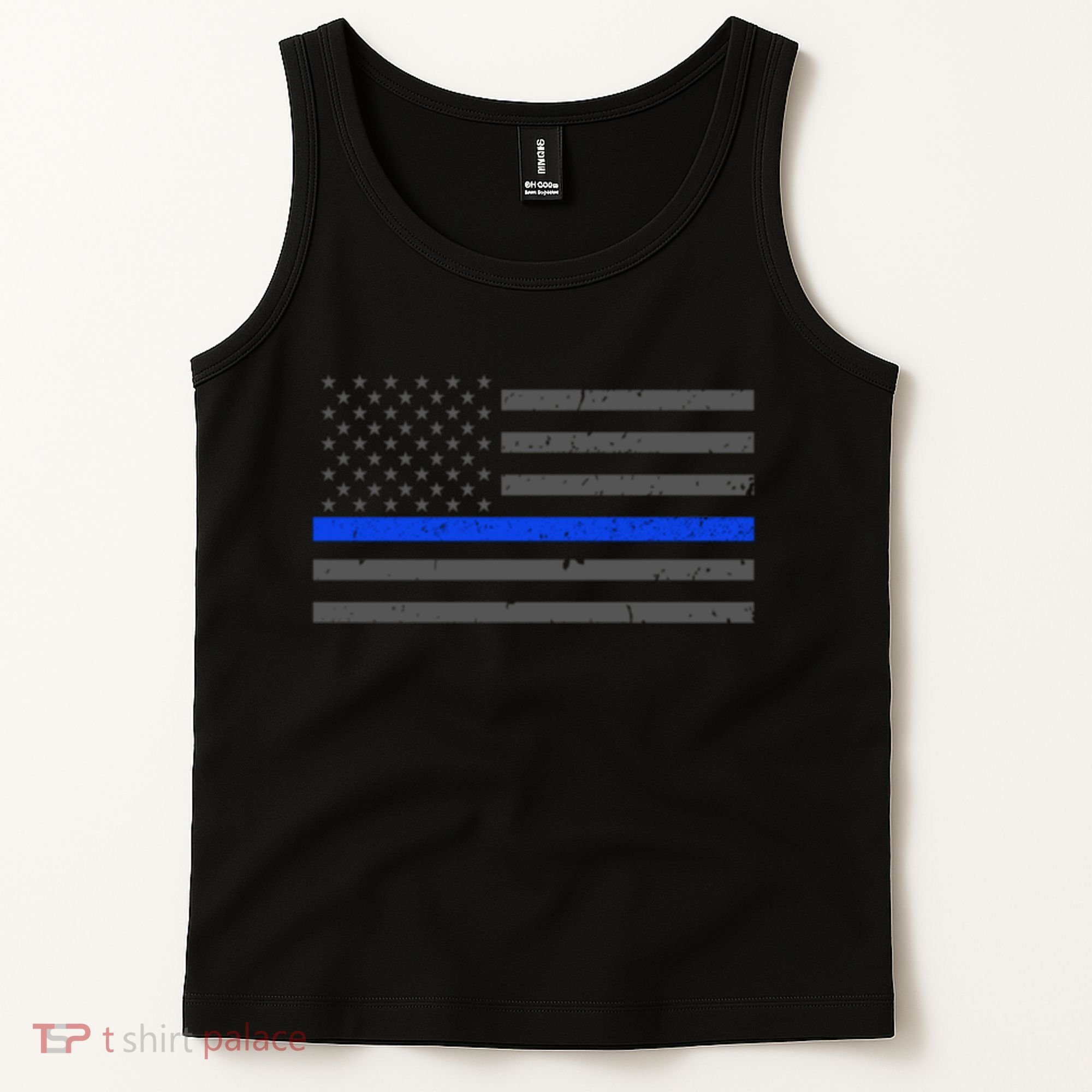 Honor Respect Thin Blue Line Flag Gift Police Gift Tank Top